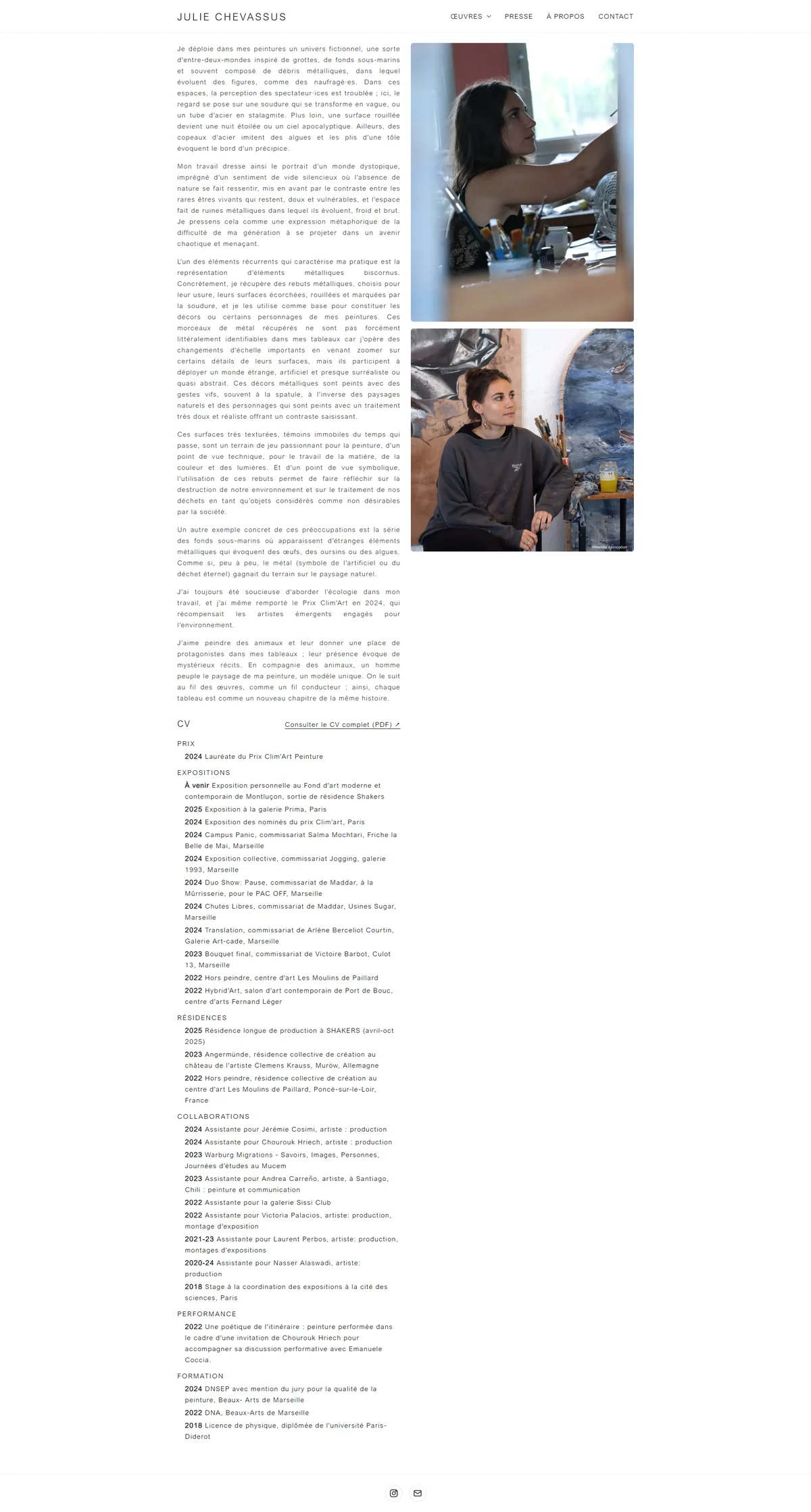 Page à propos
